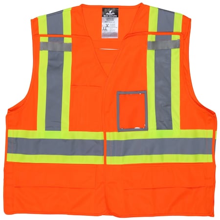Mcr Safety Garments, CSA Brkway Vest, 4'' Lim/Sil Tpe X2 WCCS2BOX2
